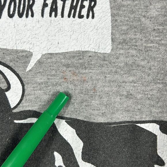 🔥🔥 Vintage “MILK, I AM YOUR FATHER” Star Wars Spoof Tee Sz LARGE - GUC - Picture 7 of 9